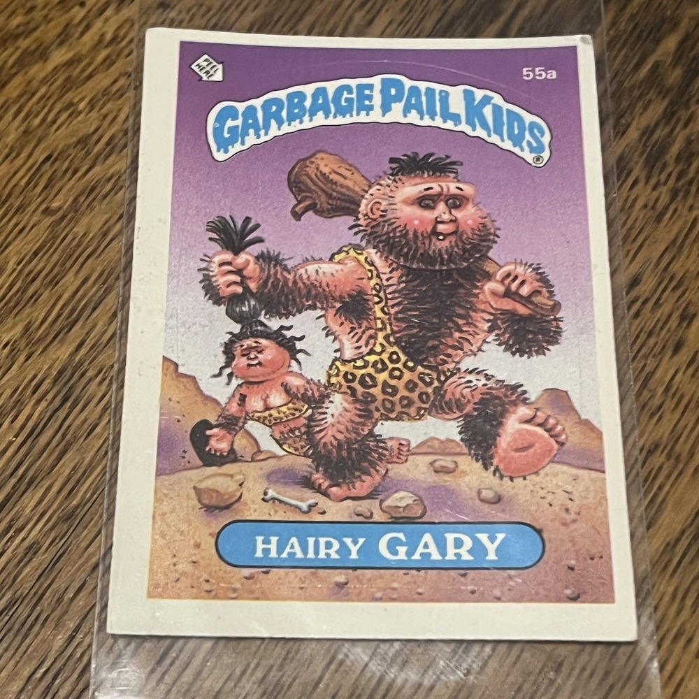 Vintage 1985 Garbage Pail Kids 55a HAIRY GARY Glossy BB2 Topps Card